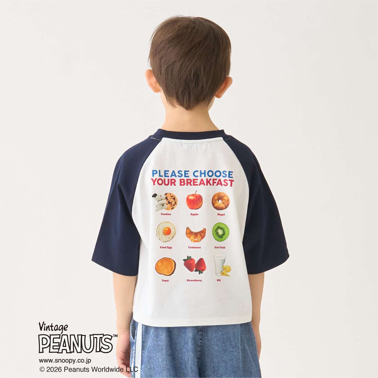 [SNOOPY] Raglan T-Shirt,Navy, large image number 0