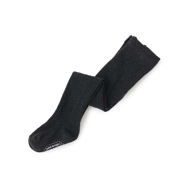 Jacquard Tights,Charcoal gray, medium image number 0