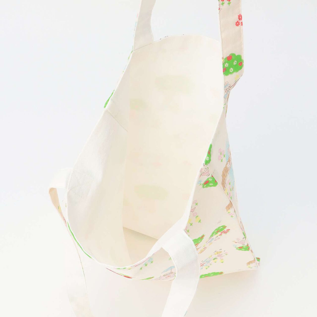 Lawn All-Over Print Bag,Off white, large image number 3