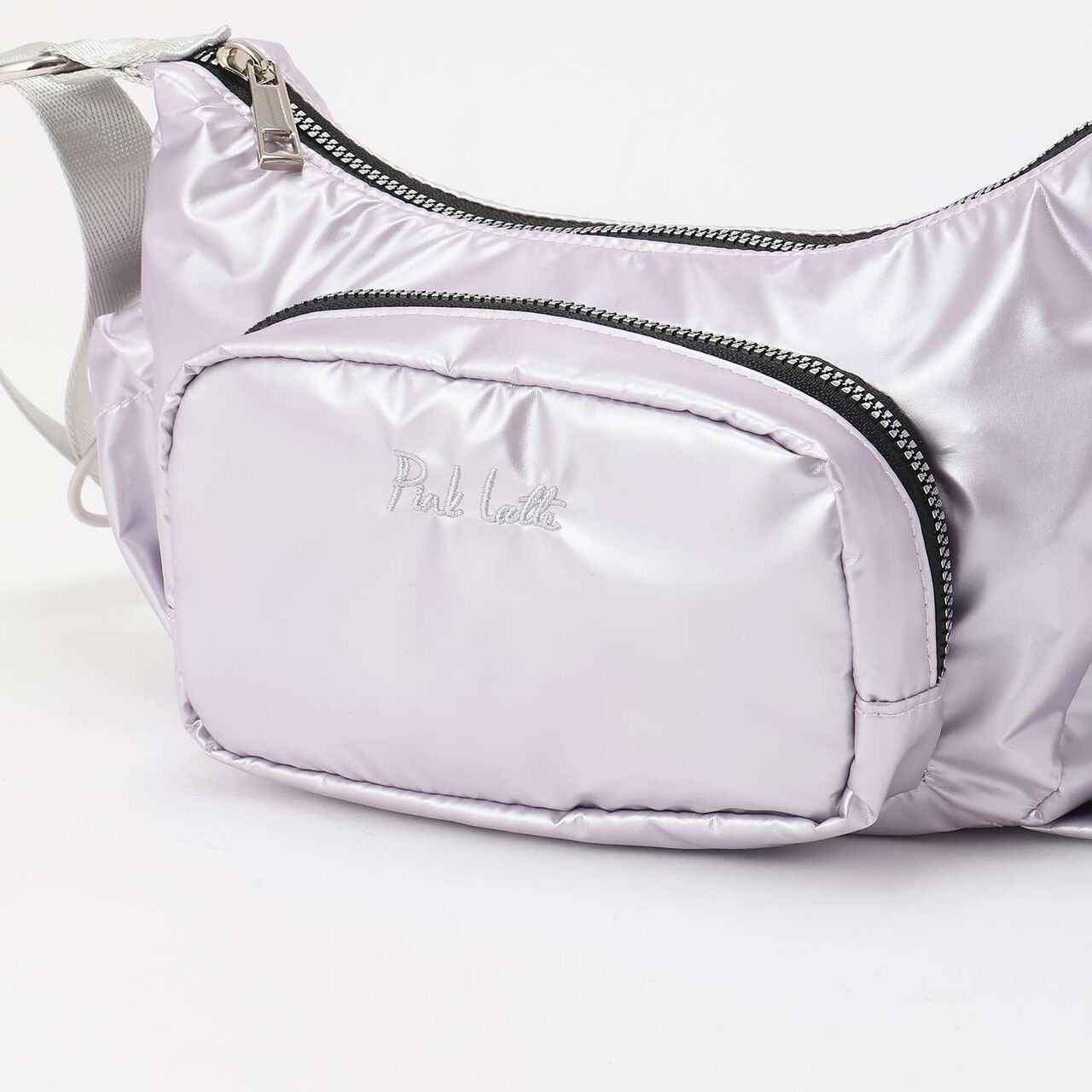 Metallic 2 WAY Shoulder Bag,Lavender, large image number 3