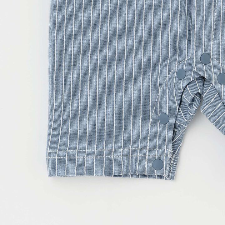 Dinosaur Short-Sleeve Overall Romper,Top gray, medium image number 7