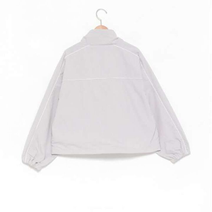 Water-Repellent Piping Nylon Blouson,Ivory, medium image number 12