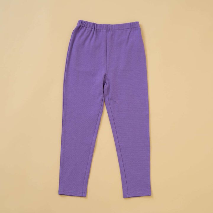 [365D] Anti-Stain Finish Jersey Knit Leggings,Purple, medium image number 0