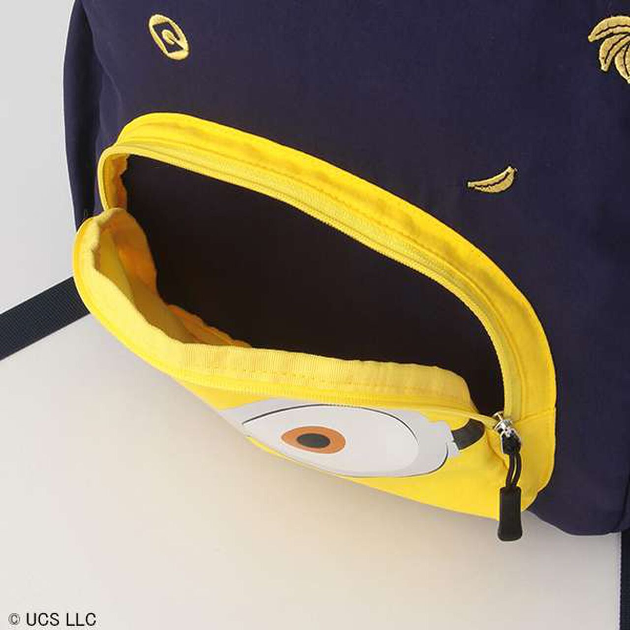 Minion Face Pocket Backpack,Navy, large image number 15