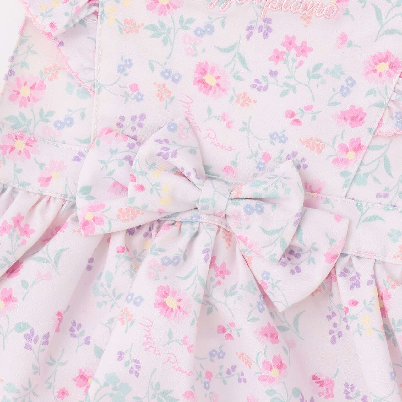 Flower Pattern Apron & Headband Set [Box Included],Light pink, large image number 4