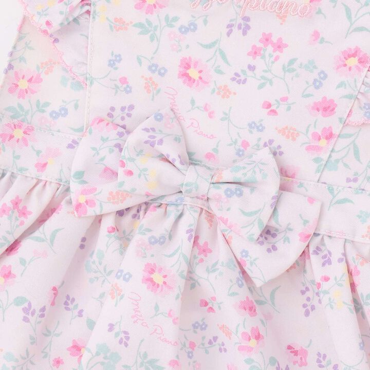 Flower Pattern Apron & Headband Set [Box Included],Light pink, medium image number 4