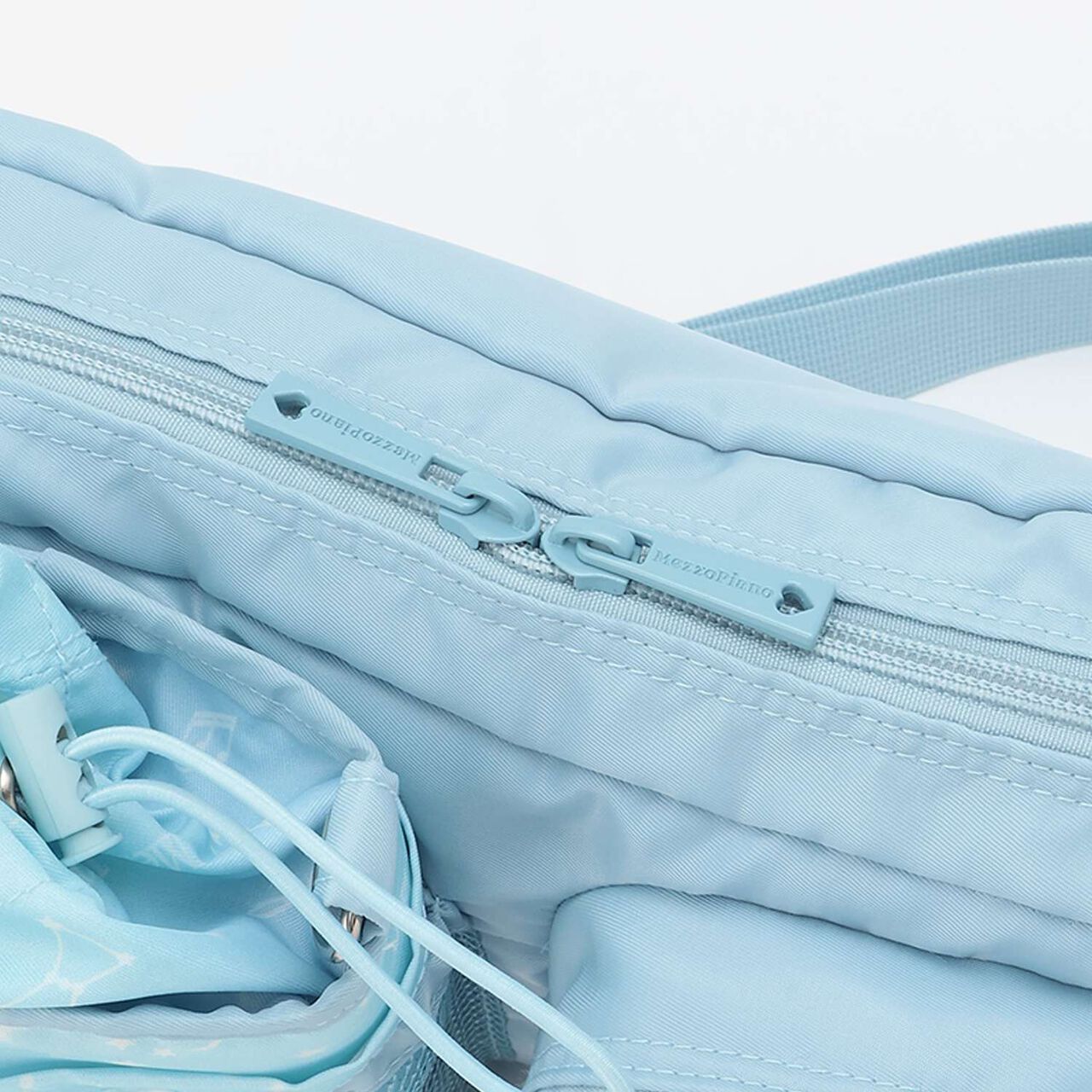 Zodiac & Musical Note Pattern Shoulder Bag with Bottle Holder♪,Black, large image number 2