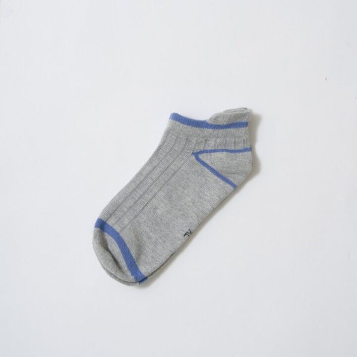 Bi-Color Ankle Socks,Moderate blue, medium image number 8