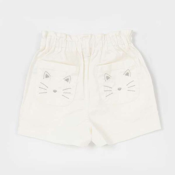 Cat Embroidered Shorts (Kids),Ivory, medium image number 6