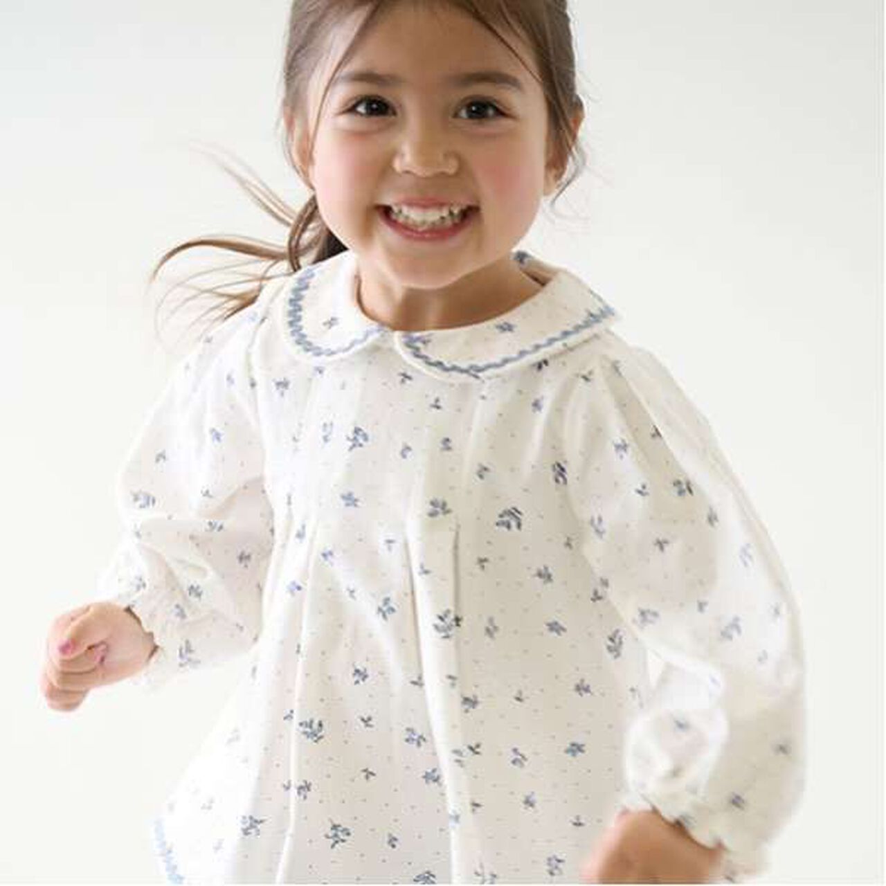 [Link] Charcoal Blouse,Ivory, large image number 1