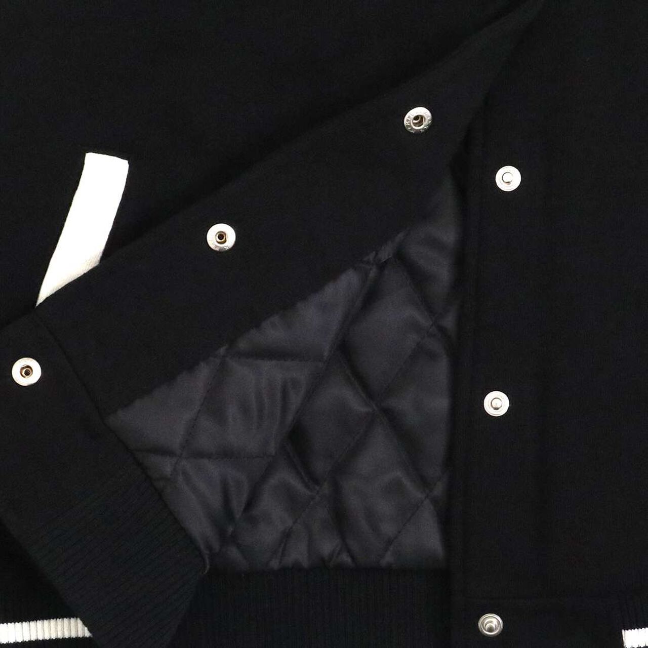 Troislapins Rabbit Patch Varsity Jacket (140-160),Beige, large image number 7