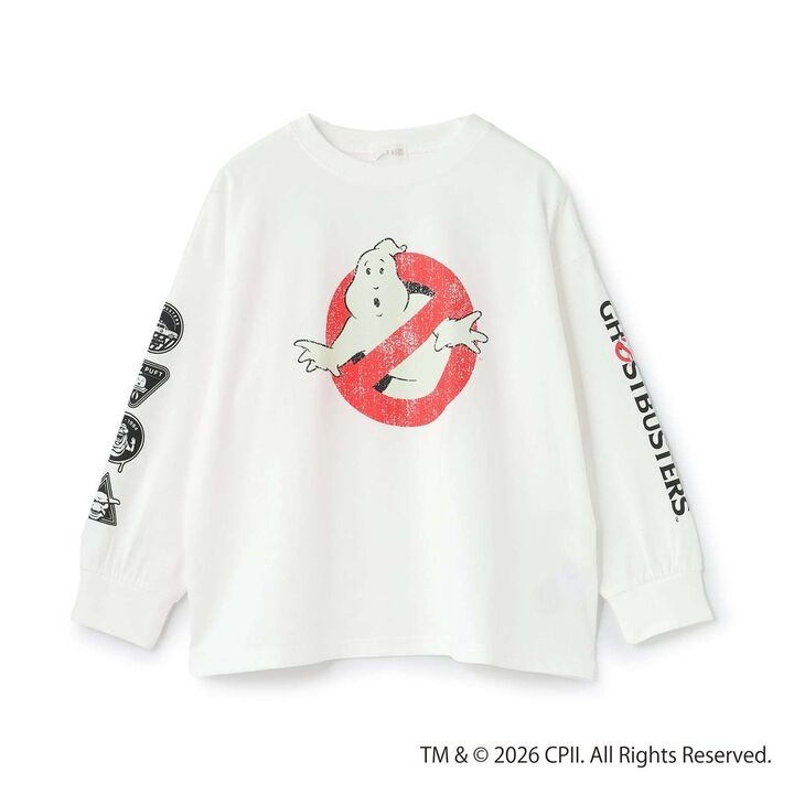 [Ghostbusters] Phosphorescent Logo Long-Sleeve T-Shirt for Boys Kids,Ivory, medium image number 11