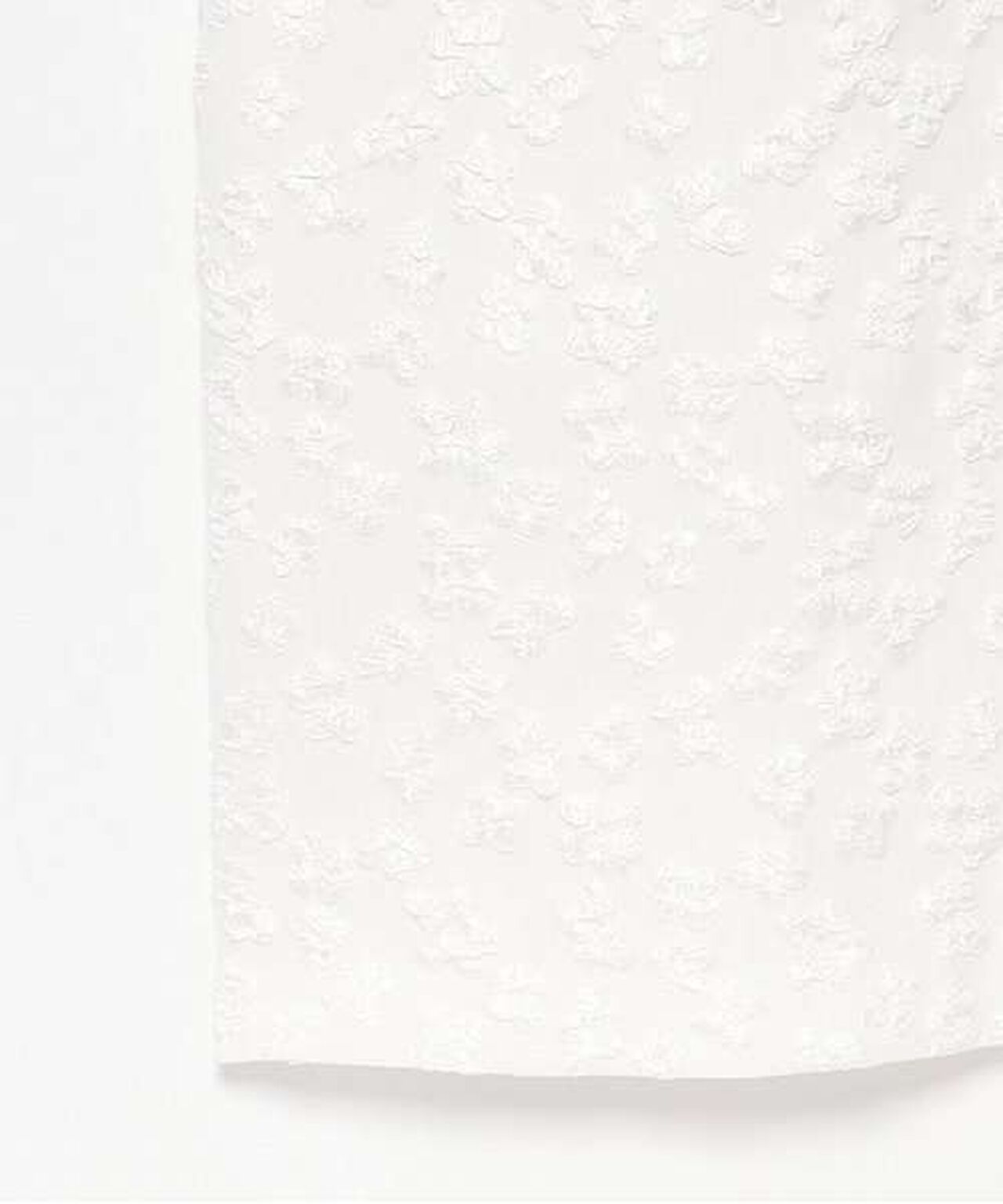 Floral Jacquard Tight Skirt,Off white, large image number 4