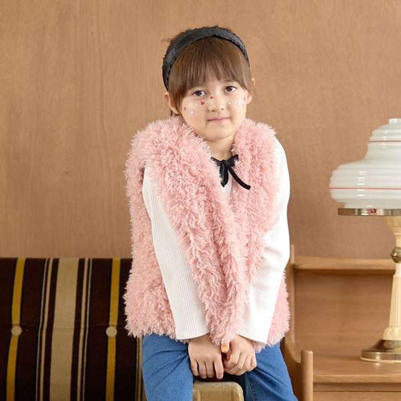 Fluffy Soft Fur Vest,Charcoal gray, large image number 17