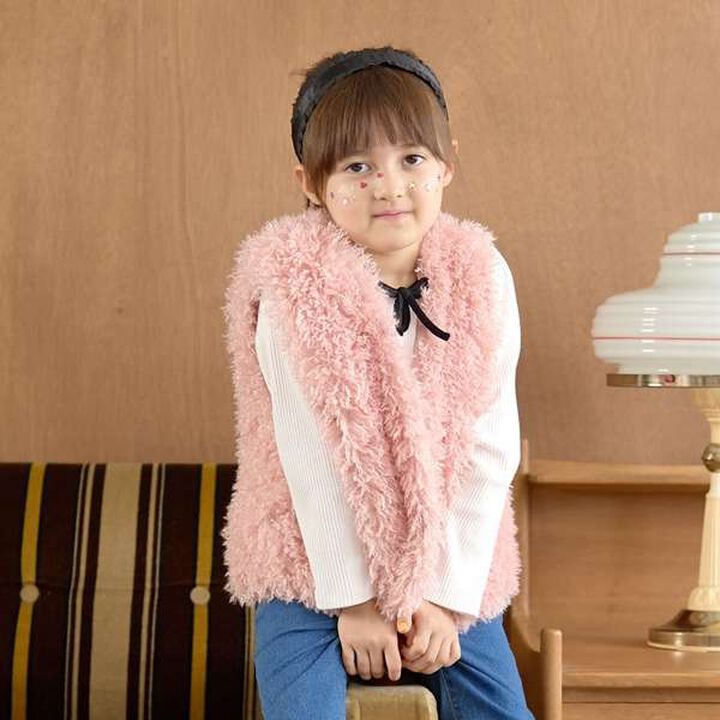 Fluffy Soft Fur Vest,Charcoal gray, medium image number 17