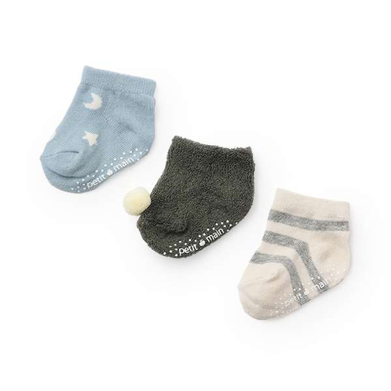 Baby 3-Pack Socks,Light blue, large image number 0