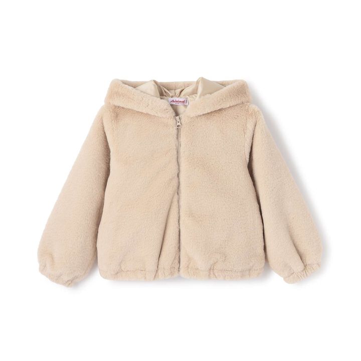 Faux Fur Bomber Jacket,Pink, medium image number 8