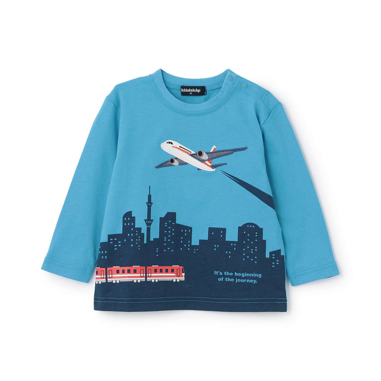 [Restock] Sky Journey Long-Sleeve T-Shirt,Turquoise, large image number 0