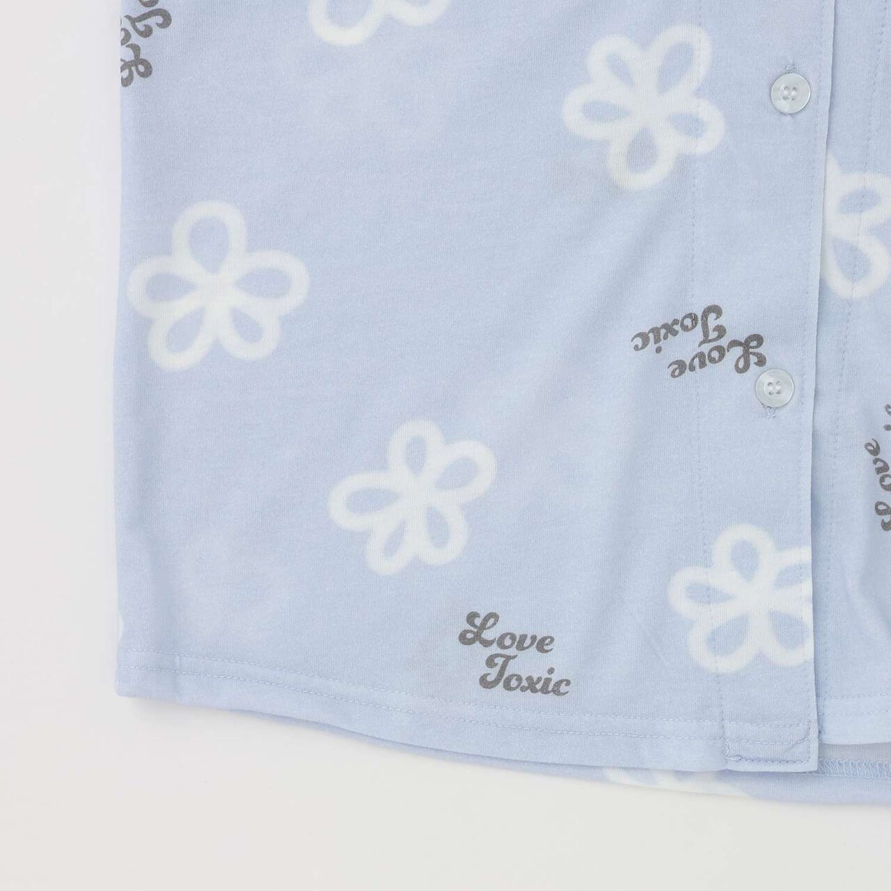 [Room Wear/Pajamas] Short-Sleeve All-Over Pattern Shirt & Shorts Set,Red, large image number 11