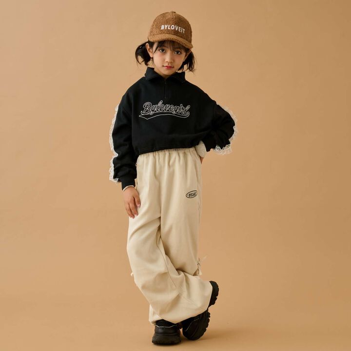 Ribbon Parachute Pants,Ivory, medium image number 4