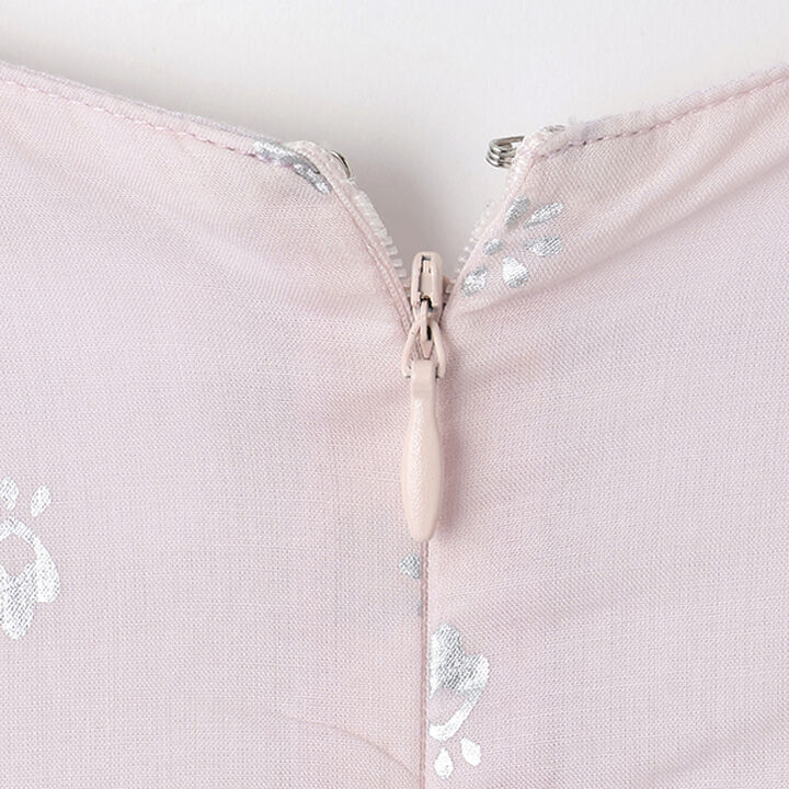 [Link] Foil Print One-Piece Dress,Light pink, medium image number 13