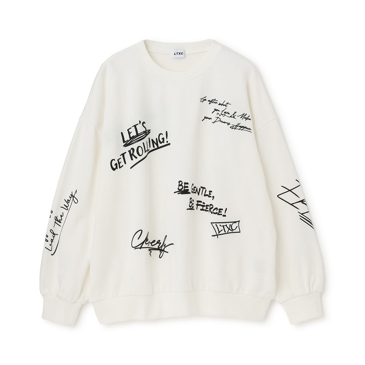 [LTXC/Cotton 100%] Graphic Pullover,Off white, large image number 12