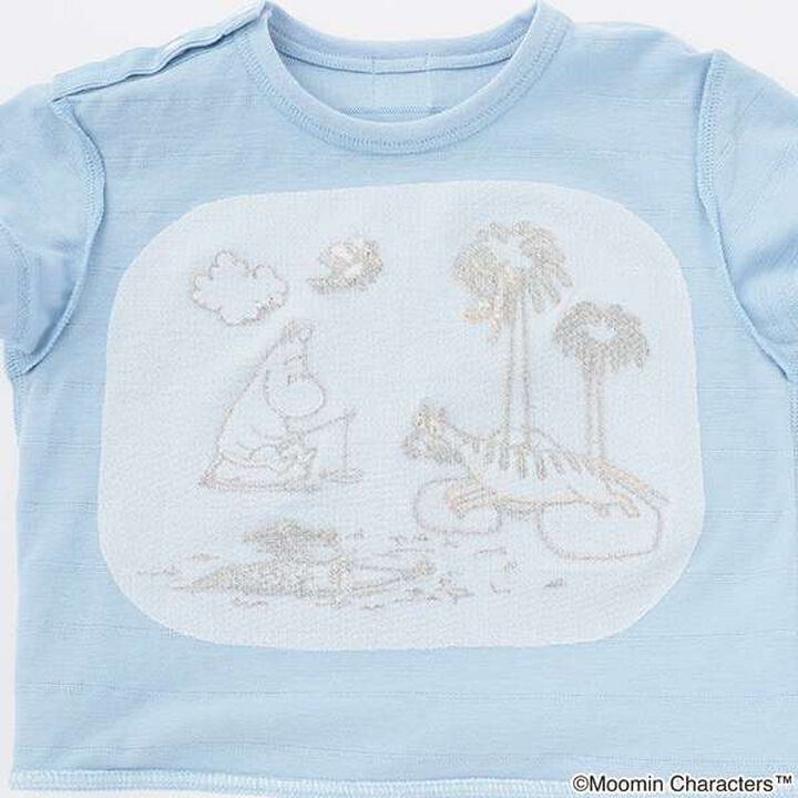 MOOMIN Jungle Embroidery Short Sleeve T-Shirt,Red, medium image number 7