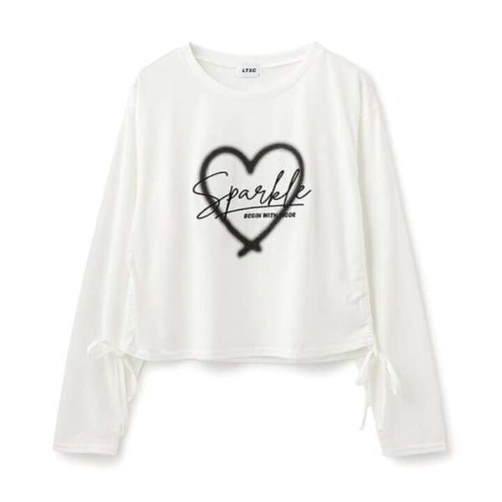 LTXC - Side Drawstring Long T-Shirt,Black, medium image number 3