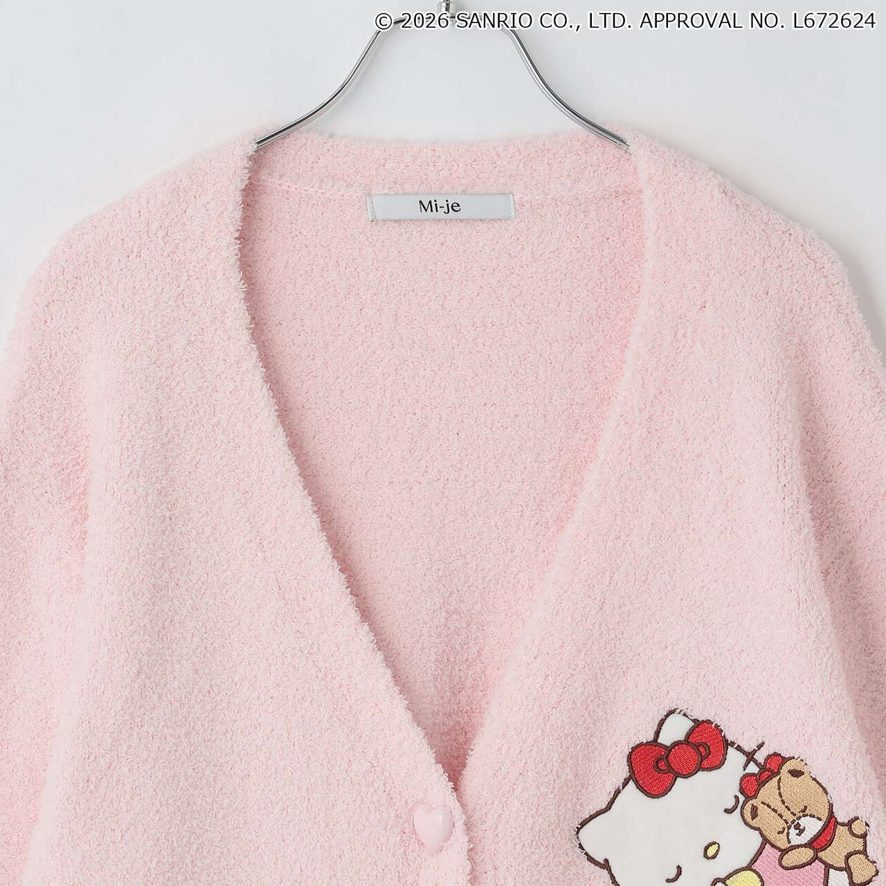 [Sanrio Characters/Hello Kitty] Marshmallow Knit Cardigan,Light blue, large image number 6