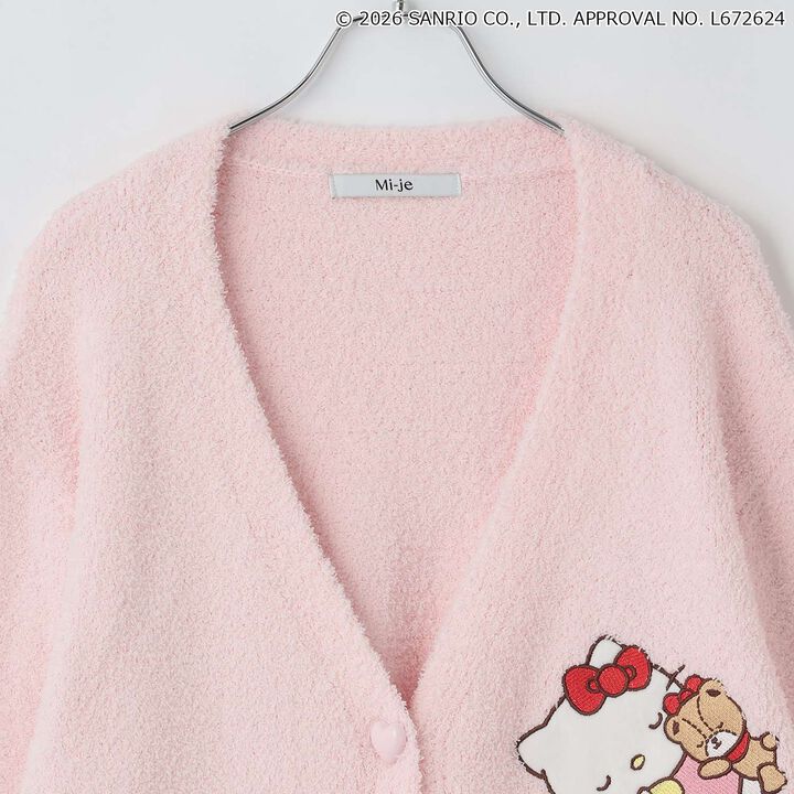 [Sanrio Characters/Hello Kitty] Marshmallow Knit Cardigan,Light blue, medium image number 6