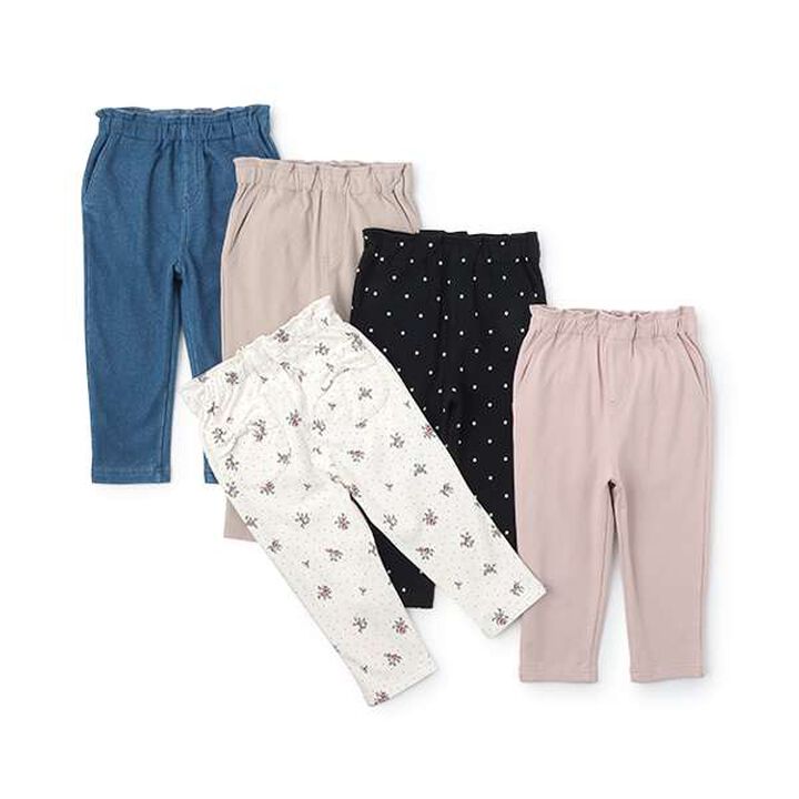 [Smile Series] Brushed-Lining Pants (Kids Size),Light pink, medium image number 9