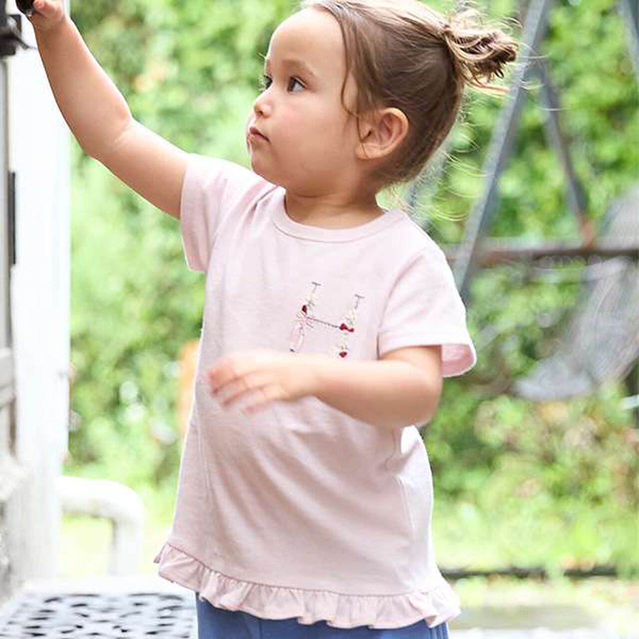 [Affordable] Alphabet T-Shirt,Black, large image number 1