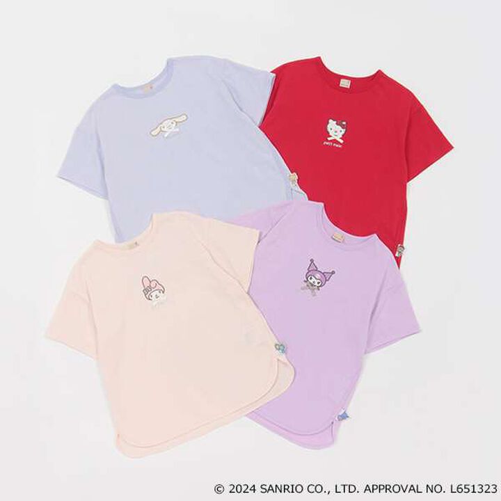 Sanrio Characters/Link Motif T-Shirt (Junior),Light pink, medium image number 8