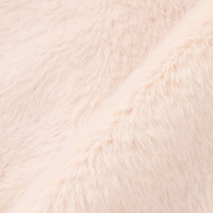 2 WAY Collar Ribbon Fur Cape,Light pink, medium image number 11