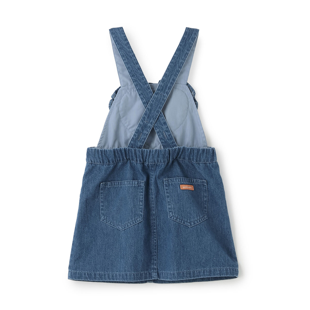 Heart Overall Skirt,Turquoise, large image number 5
