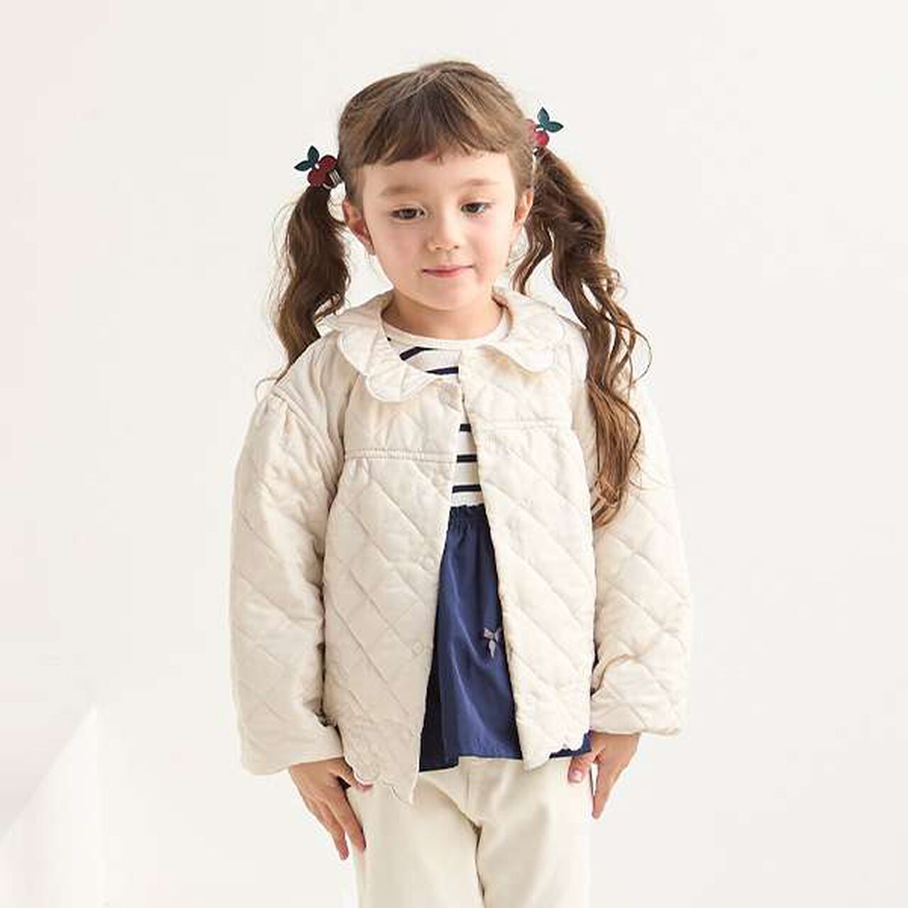 Link Quilted Embroidery Jacket,Charcoal gray, large image number 11