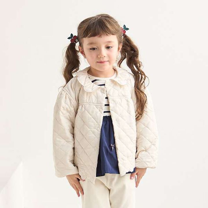 Link Quilted Embroidery Jacket,Charcoal gray, medium image number 11