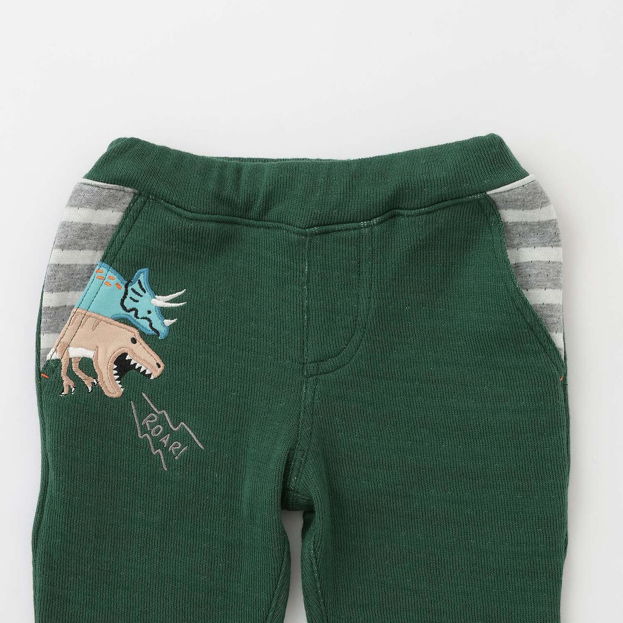 [Popular Item Restocked] [Not Available at Physical Stores] Dinosaur Long-Length Straight Pants,Deep green, large image number 2