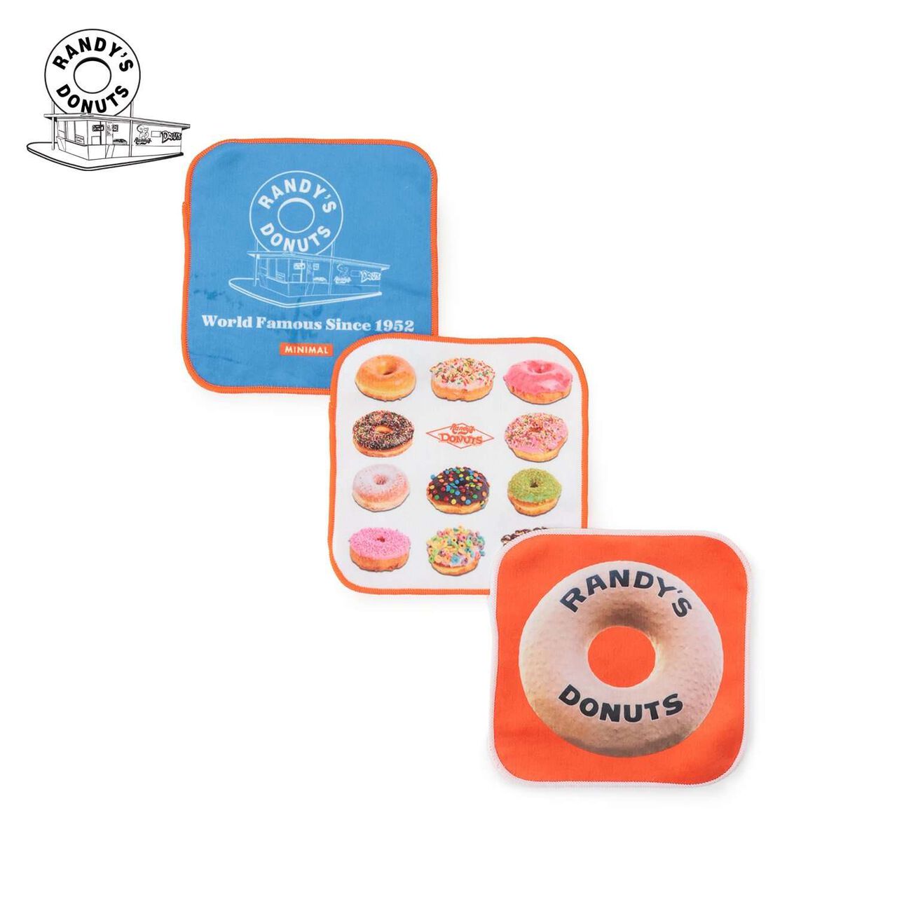 [Randy's] 3-Piece Set Towel Handkerchief,Multi color, large image number 0