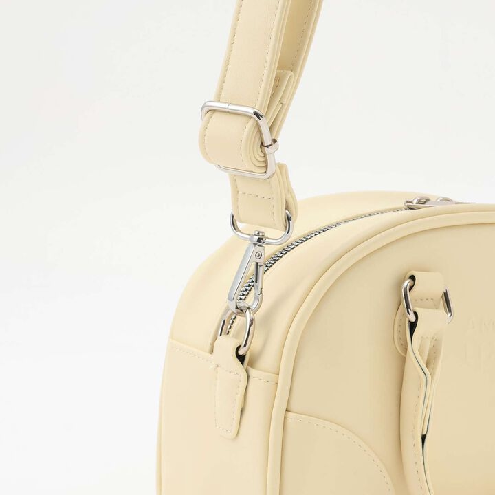 [LTXC] Embossed Mini Handle Boston Bag,Ivory, medium image number 6