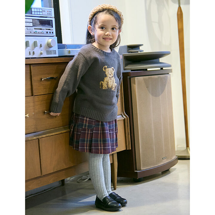 [Matching/Fluffy and Soft] Animal Knitwear (Kids Size),Ivory, medium image number 15