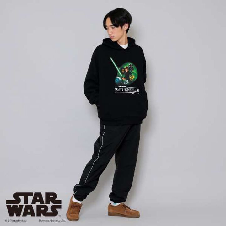 [STAR WARS] Episode 6 / Front Print Parka,Top gray, medium image number 3