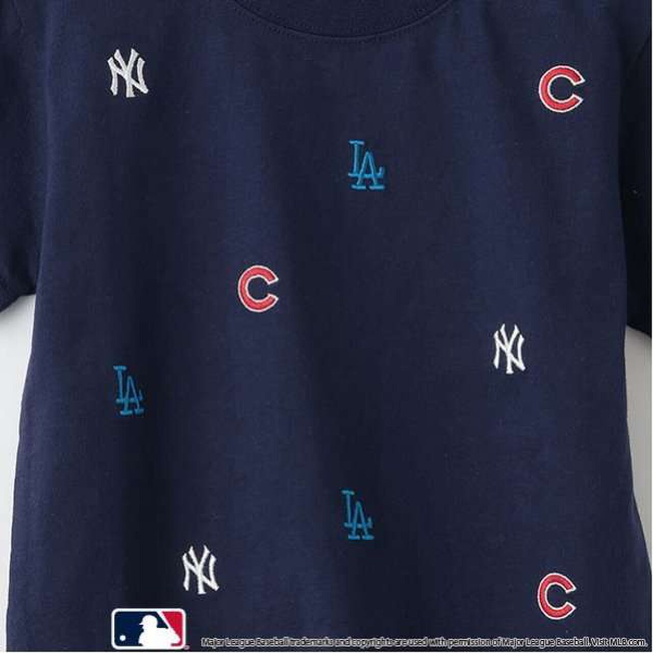 [MLB] 3-Team Embroidery T-Shirt,Navy, large image number 2