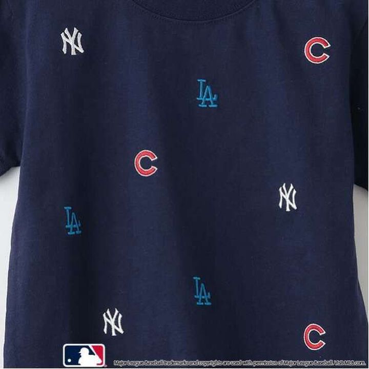 [MLB] 3-Team Embroidery T-Shirt,Navy, medium image number 2