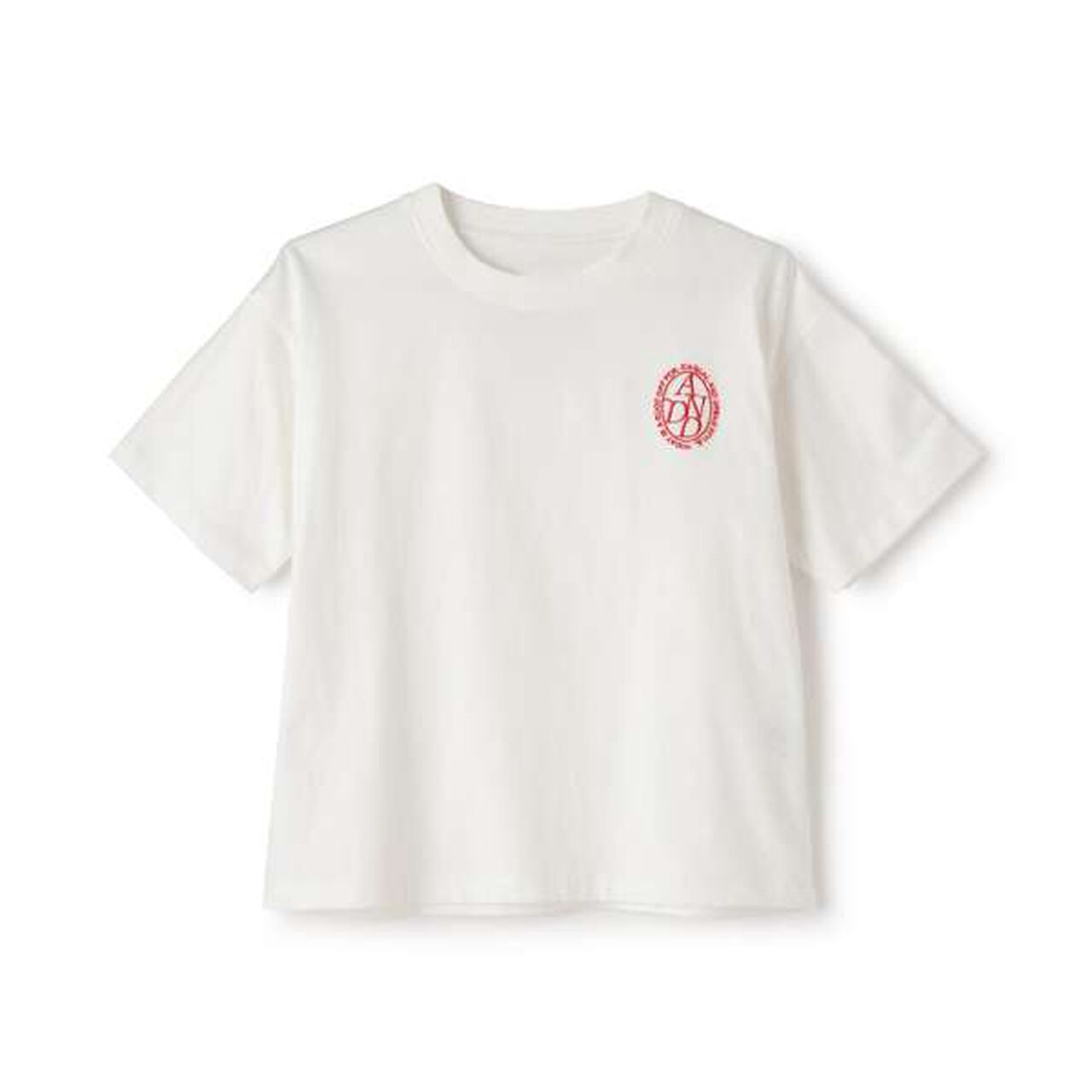 [100% Cotton 365D.] Wide T-Shirt with Embroidery,White, large image number 16