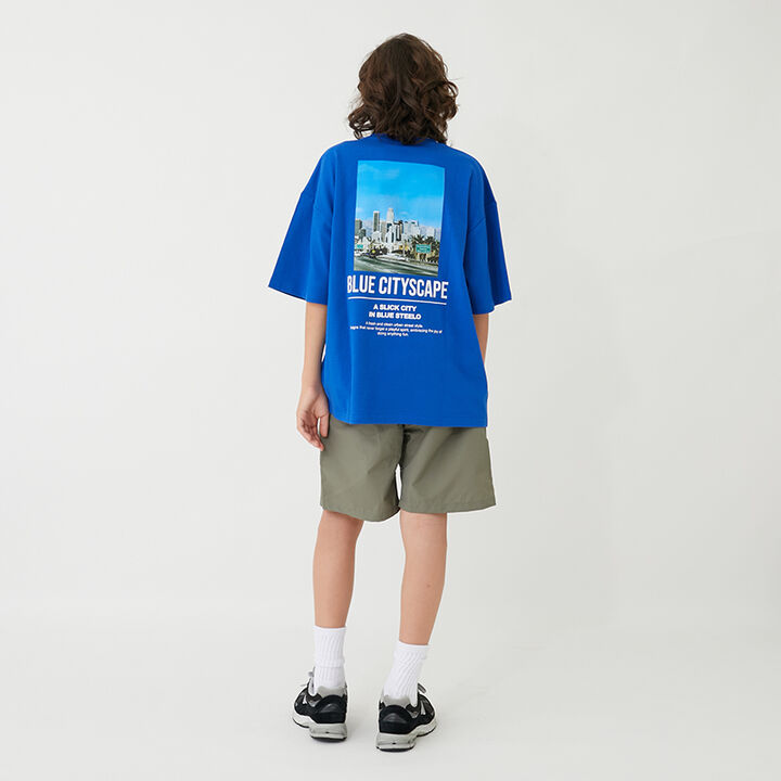 [Cool Touch] High Cool Cotton Back Photo Short Sleeve T-Shirt,Blue, medium image number 11