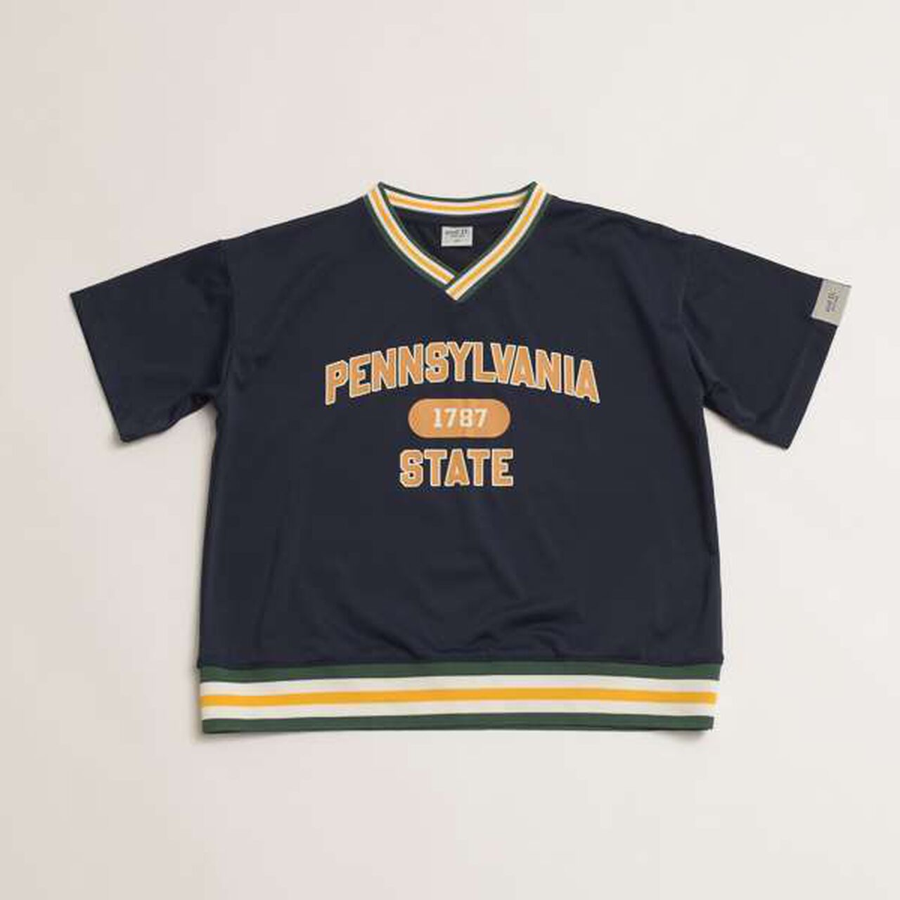 Uniform-Style Short-Sleeve Pullover,Beige, large image number 12