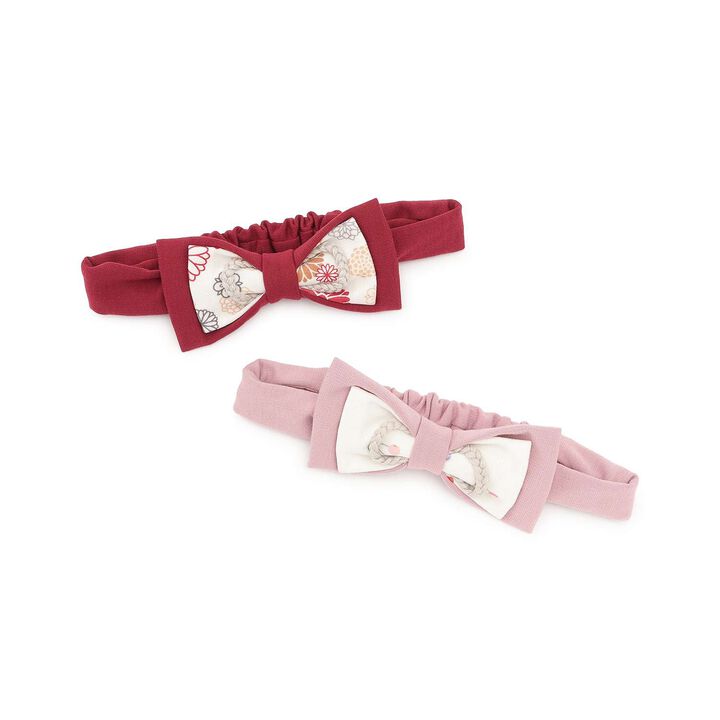 Japanese Style Ribbon Headband,Red, medium image number 5