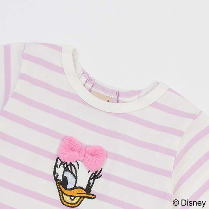 Disney Striped Appliqu&eacute; T-Shirt,Lavender, medium image number 3
