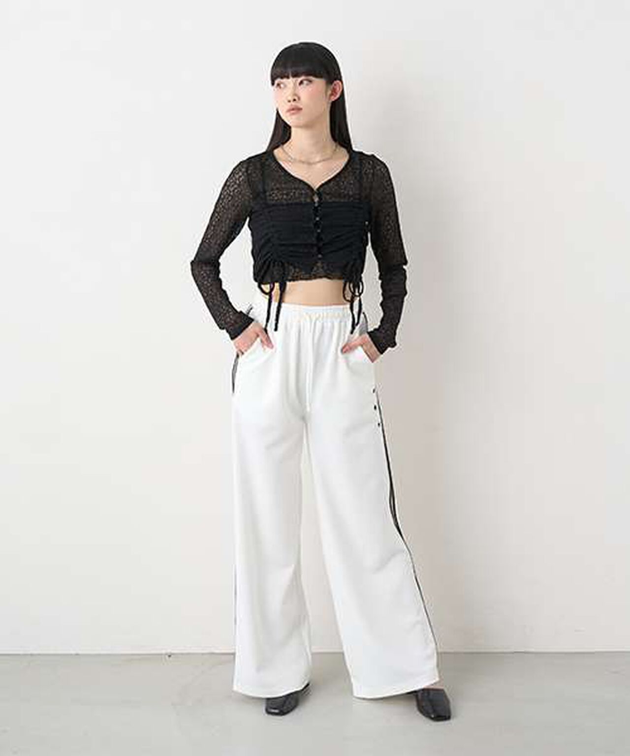 Track Pants,Off white, large image number 15